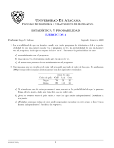 Ejercicios 4 - Universidad de Atacama