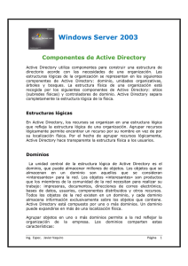 Componentes de Active Directory