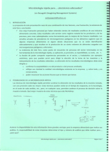 Microbiología rápida para... ¿decisiones adecuadas?