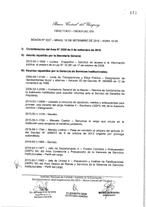 Consideración del Acta Nº 3226 de 9 de setiembre de 2015.