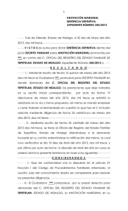 anotación marginal - Poder Judicial del Estado de Hidalgo