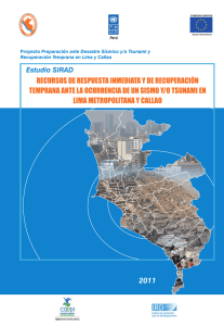 Recursos de respuesta inmediata y de recuperaci&oacute;n temprana ante