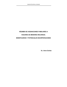 RÉGIMEN DE ASIGNACIONES FAMILIARES A HOGARES