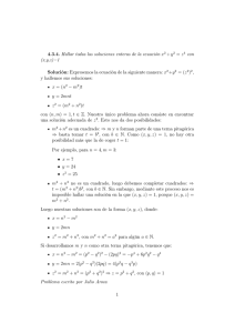 4.3.4. Hallar todas las soluciones enteras de la ecuación x 2 +y2