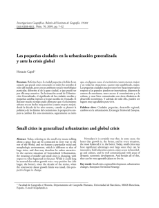 Las pequeñas ciudades en la urbanización - E-journal