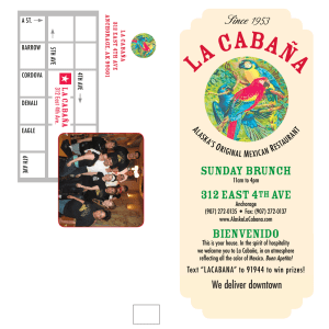 LA CABAñA 10% - La Cabana Mexican Restaurant