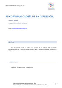 Psicofarmacología de la depresión