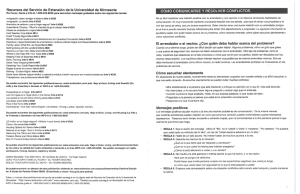 CÓMO COMUNICARSE Y RESOLVER CONFLICTOS