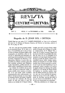 Biografía de D. JOAN SOL i ORTEGA