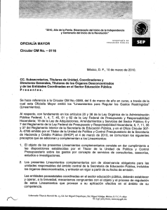 Lineamientos Complementarios para Regular los Gastos Restringidos