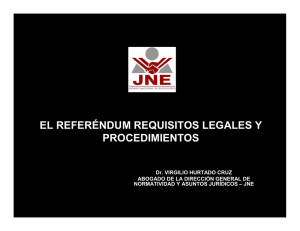 el referéndum requisitos legales y procedimientos