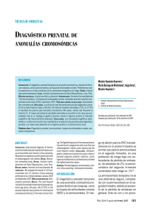 diagnóstico prenatal de anomalías cromosómicas