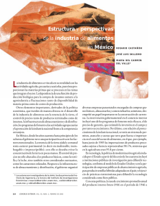 Estructura y perspectivas de la industria de alimentos