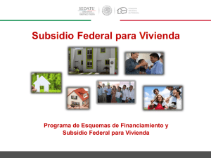 Subsidio Federal para Vivienda