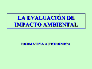 la evaluación de impacto ambiental