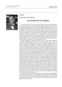 Las manos de un cirujano - Revista Argentina de Educación Médica