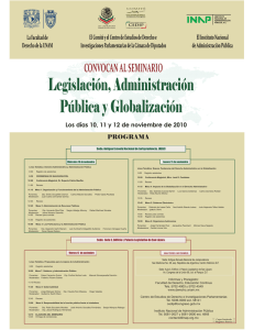 Seminario Legislación, Administración Pública y Globalización