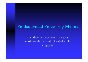 Productividad Procesos y Mejora