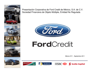 Presentación Corporativa de Ford Credit de México, S.A. de C.V.