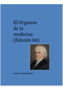 El Organon de la medicina - Homeopatía Veterinaria