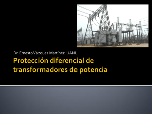 Protección diferencial de transformadores de potencia