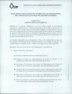 reglamento del fondo de ahorro de los trabajadores del