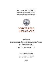 análisis farmacocinético-farmacodinámico de vancomicina