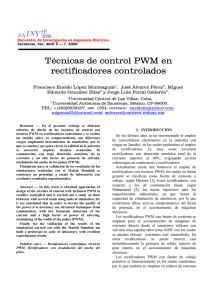 Técnicas de control PWM en rectificadores controlados