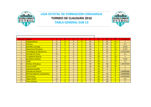 LIGA ESTATAL DE FORMACION CHIHUAHUA