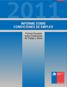 Informe sobre CondICIones de empleo