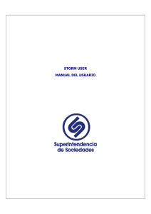 Manual Storm User 2.2 - Superintendencia de Sociedades