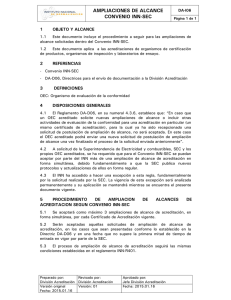 AMPLIACIONES DE ALCANCE CONVENIO INN-SEC