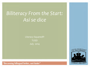 Biliteracy From the Start: Así se dice