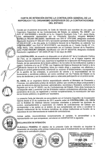 Page 1 CARTA DE INTENCIÓN ENTRE LA coNTRALORÍA