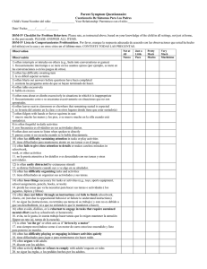 Parent Symptom Questionnaire