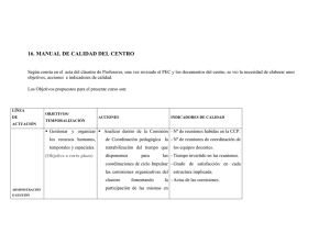manual de calidad del centro - CEIP Benito Méndez Tarajano