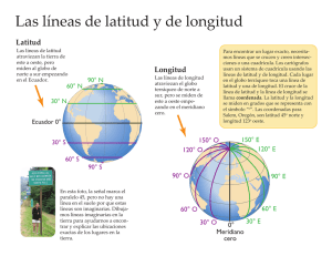Las líneas de latitud y de longitud
