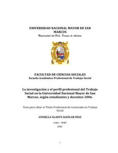 UNIVERSIDAD NACIONAL MAYOR DE SAN MARCOS FACULTAD