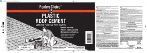 plastic roof cement