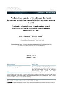 Psychometric properties of Sexuality and the Mental Retardation