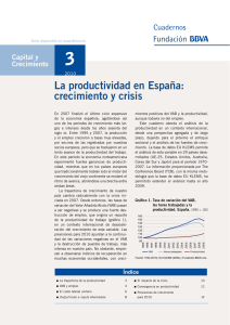 La productividad en España: crecimiento y crisis