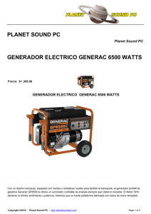 generador electrico generac 6500 watts