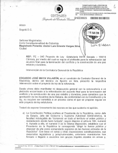 Bogotá D.C. Señores Magistrados Corte Constitucionalidad de