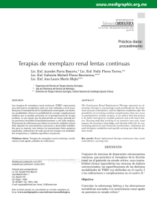 Terapias de reemplazo renal lentas continuas