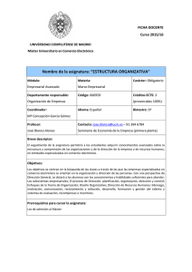 Estructura Organizativa - Universidad Complutense de Madrid