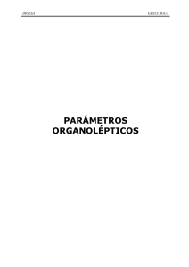 parámetros organolépticos