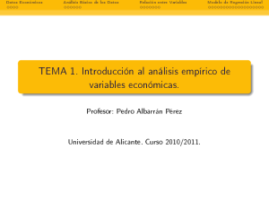 TEMA 1. Introducción al análisis empírico de variables