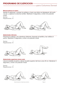 Programa de ejercicios columna dorsal