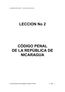 LECCION No 2 CÓDIGO PENAL DE LA