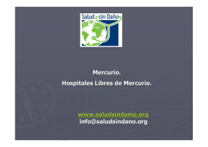 Mercurio. Hospitales Libres de Mercurio. www.saludsindanio.org